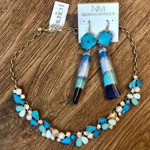 NWT J.Crew necklace + NM Earrings